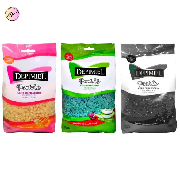 Cera Depilatória em pérolas de 1KG - Depimiel
