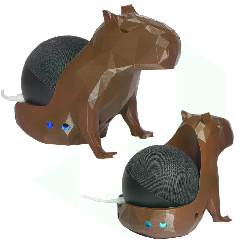 Suporte em formato de Capivara para Alexa Echo Dot 4 e 5