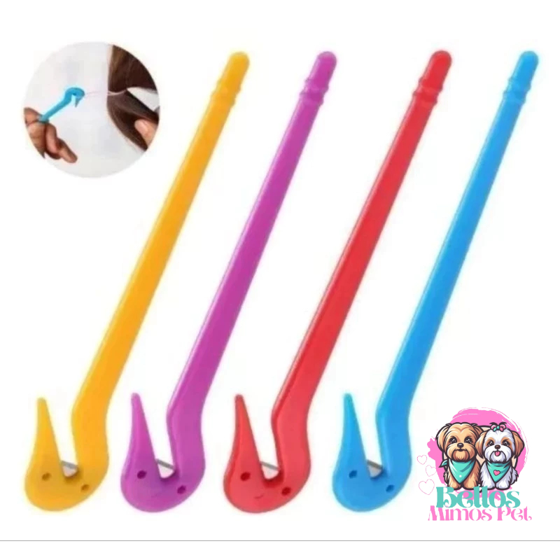 Removedor de Elásticos Silicone/ Cortador Borrachinha, Linguinha, Penteado Pet em Oferta na Shopee