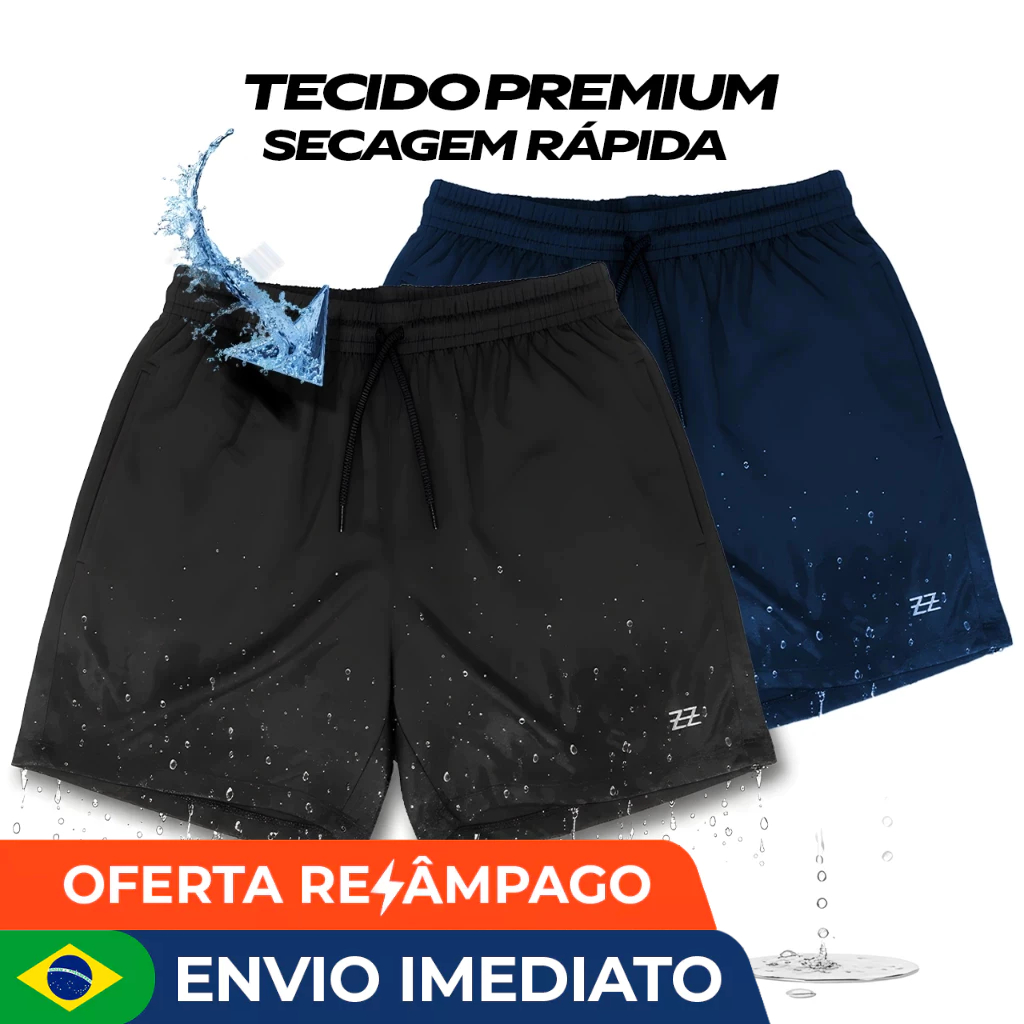 Bermuda Masculina academia Elastic Luzzoo Treino e Performance Shorts Esportivo em Oferta na Shopee