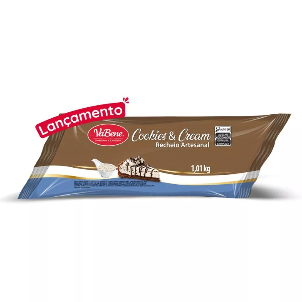 Recheio Artesanal Cookies e Cream 1.01Kg Vabene