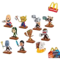 Bonecos Marvel Pantera Negra Guardioes Da Galaxia Vingadores Avengers Eternos Thor Namor Wakanda Mcdonalds Unidade
