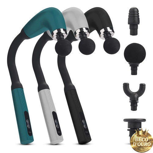 Massageador Ergonômico Cabo U - 4 Pontas para Massagem Profunda em Costas e Ombros