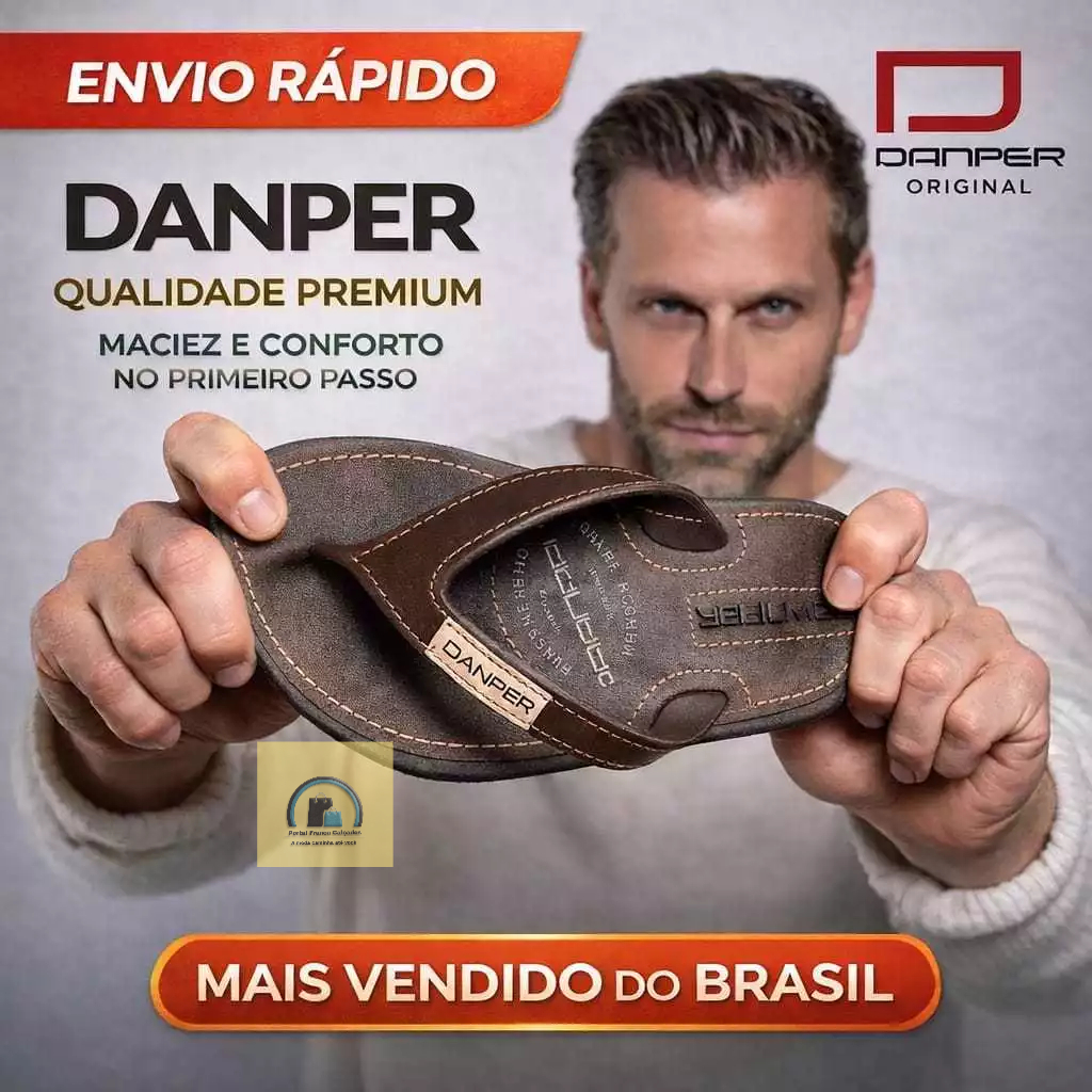 Chinelo Danper Casual Original Sandália De Dedo Confortável Leve  Solado Antiderrapante  Até 46 em Oferta na Shopee