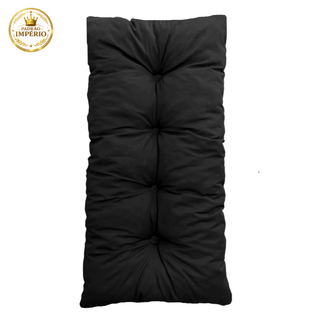 01 BELÍSSIMA ALMOFADA 120X60CM PARA BANCOS, POLTRONAS E CADEIRAS DE BALANÇO.