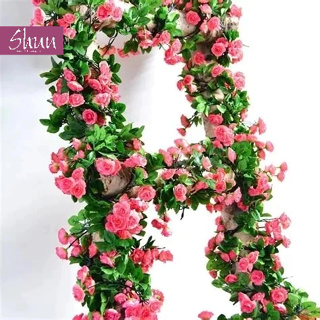 Corrente de Rosas e Folhagem para Decoração de Parede e Casamento - TF802454 em Oferta na Shopee
