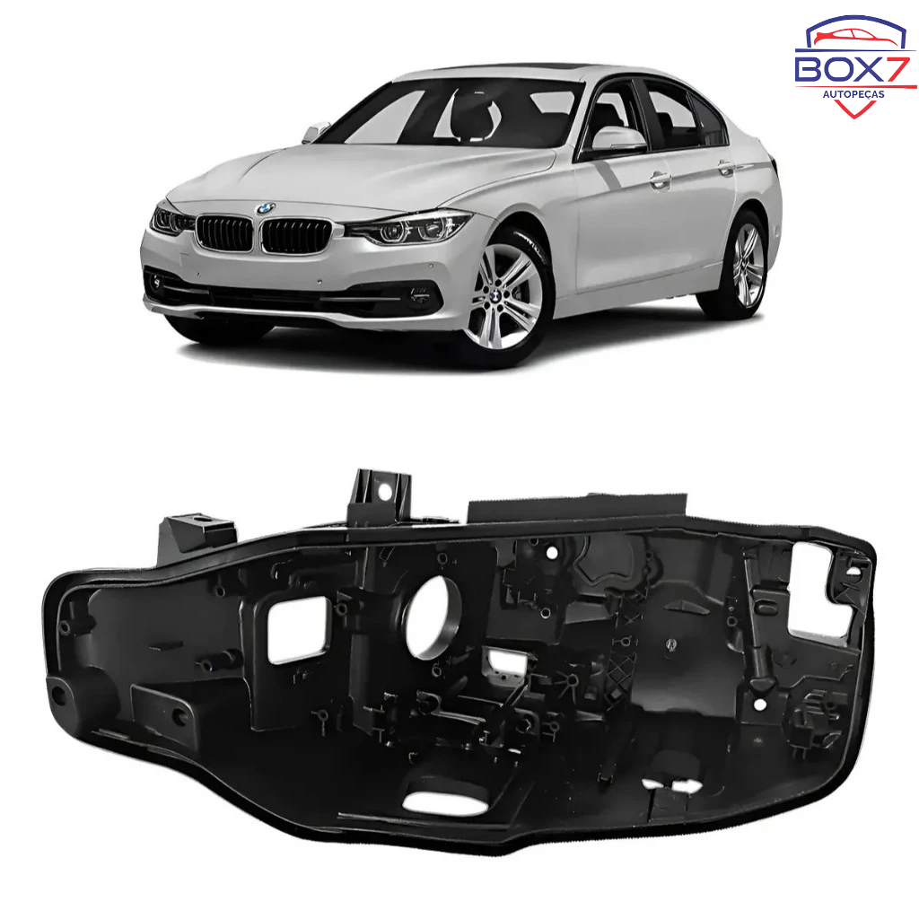 Carcaça Farol Bmw 320i 328i Série 3 2016 2017 2018 Esquerdo Motorista 63117419633