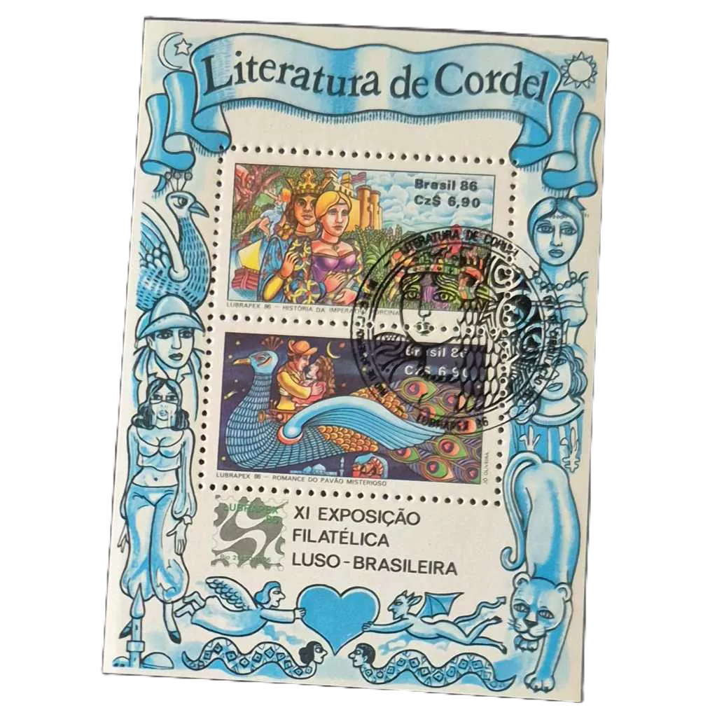 Bloco selo postal B-73 11ª Exposição Filatélica Com carimbo de 1º dia de circulação leia a descrição