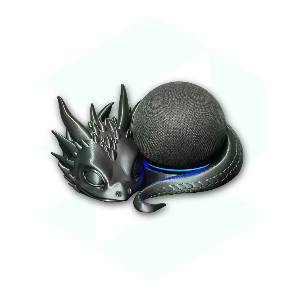 Suporte de Mesa Para Alexa Echo 4 Com Som Premium Bebê Dragão