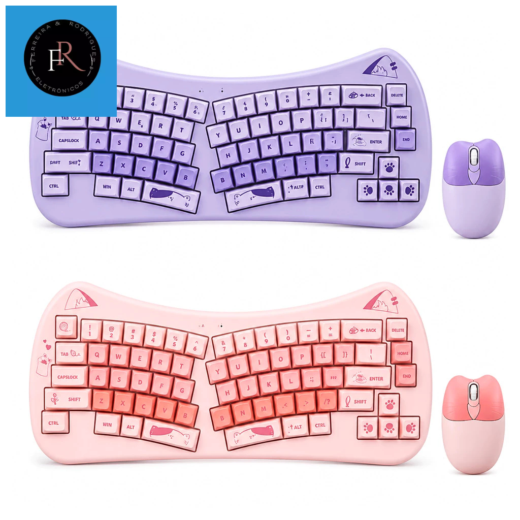 Kit Gamer Teclado Semi-Mecânico e Mouse Wireless Sem Fio Altomex AL-313M