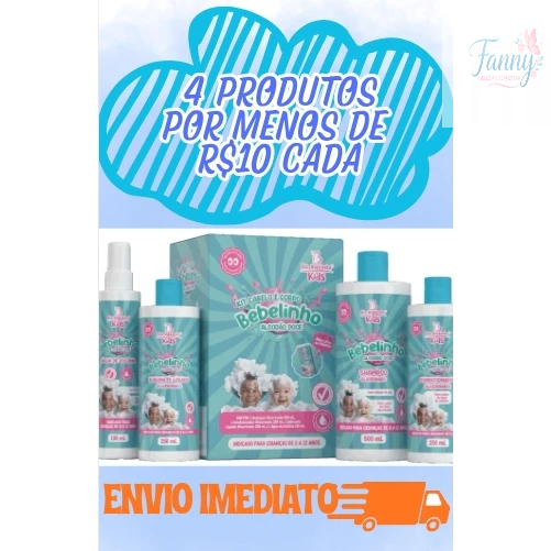 Kit Bebelinho Bio Instinto Higiene Infantil Completa