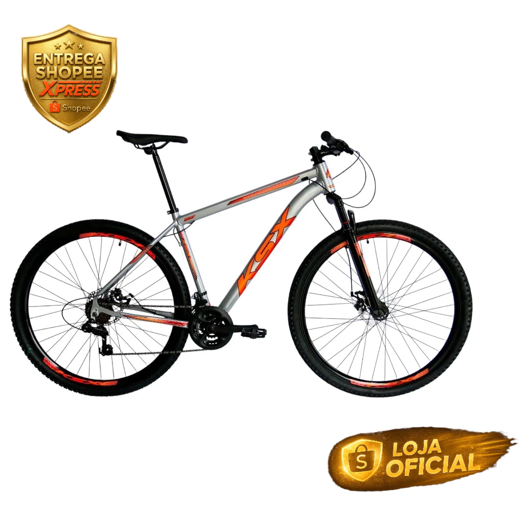 BICICLETA BIKE ARO 29 MTB ALUMÍNIO KSX SD7 21V MARCHAS INDEX CABEAMENTO INTERNO UCL UNISSEX