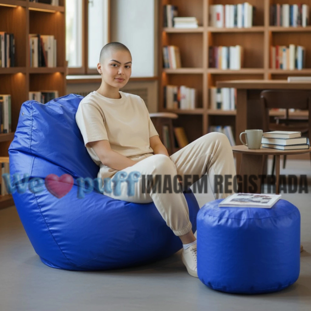 Puff Pera Fofão Com Apoio De Pés C/ Enchimento Almofadão P/ Adulto Ergonômico Descanso Conforto Decoração em Oferta na Shopee