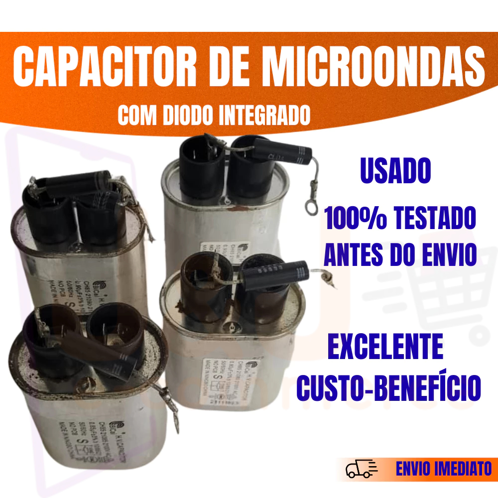 Capacitor com Diodo integrado Original Para Micro-ondas Usado /Testado antes do envio Vários Modelos