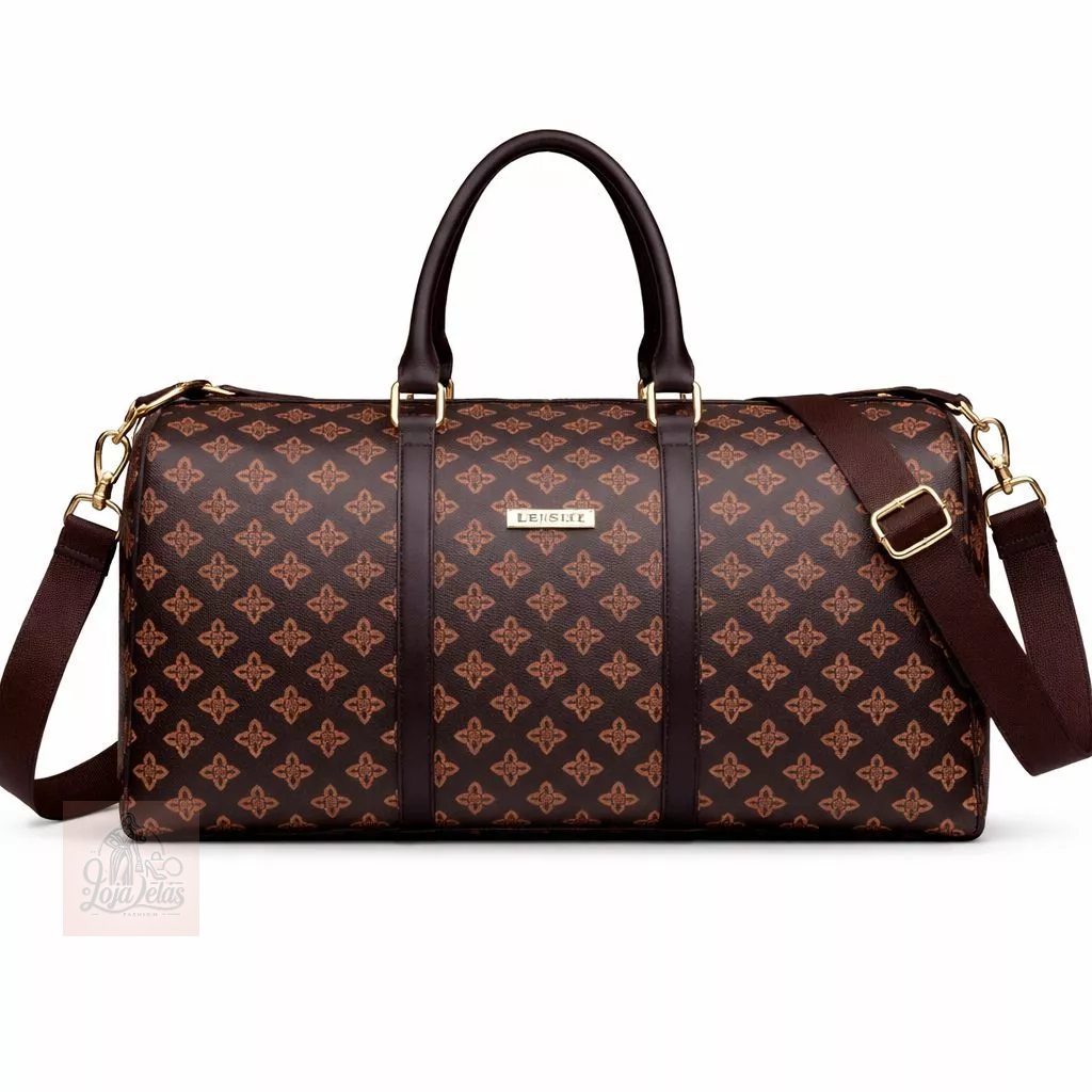 Mala De Bordo Viagem Luxo Bolsa De Mão Bordo Feminina Grande Estampada Academia Maternidade Reforçada Top Avião