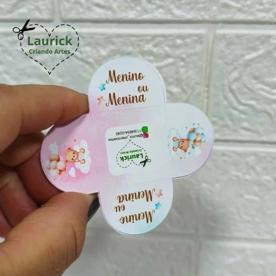 Forminhas para Brigadeiro Doces Festa Aniversário Personalizada Chá Revelação Aquarela
