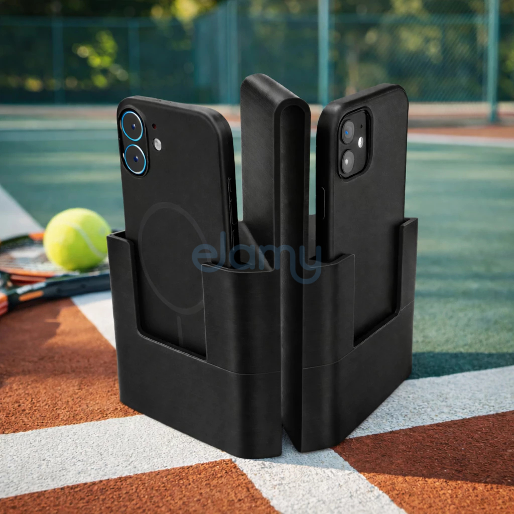 Suporte Duplo Para Celular Na Rede Para Filmar Jogos Beach Tennis ou Vôlei na Rede em Oferta na Shopee