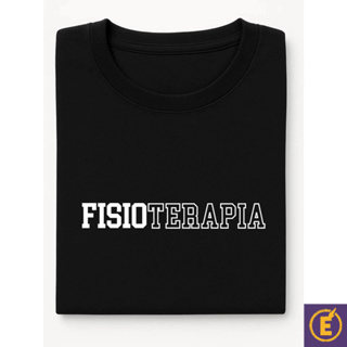 Blusa Fisioterapia Feminina Blusão Camiseta Fonte Mescla Faculdade 100% Algodão Premium em Oferta na Shopee