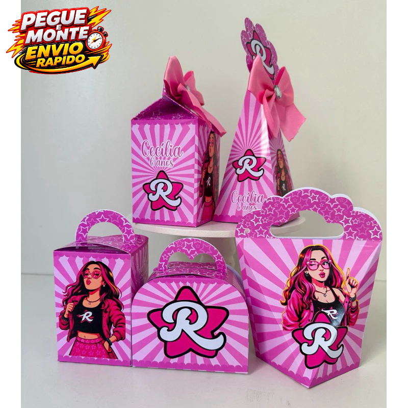 Kit Personalizados Os Rosa Emily Vick Pegue e Monte Kit Lembrancinha Caixinha (Informe Nome e idade no Chat as — imagem 2 de 2