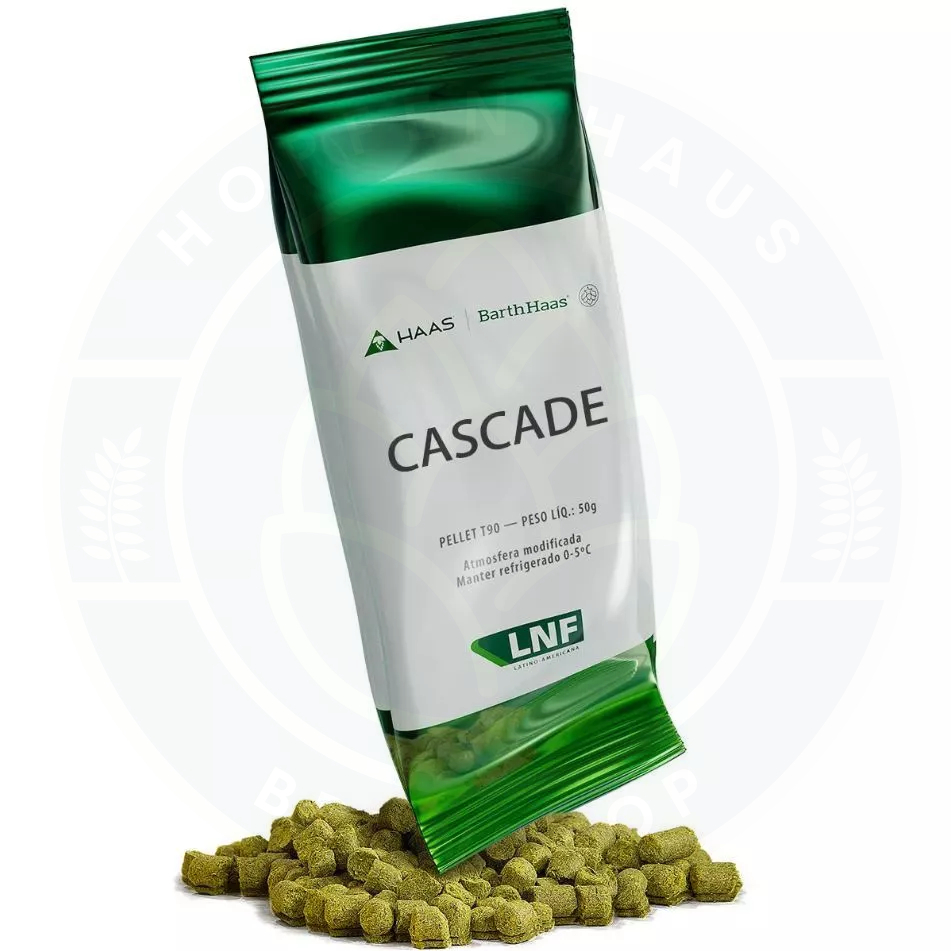 Lúpulo LNF Cascade T90 em Pellets para Cerveja Artesanal - 50g