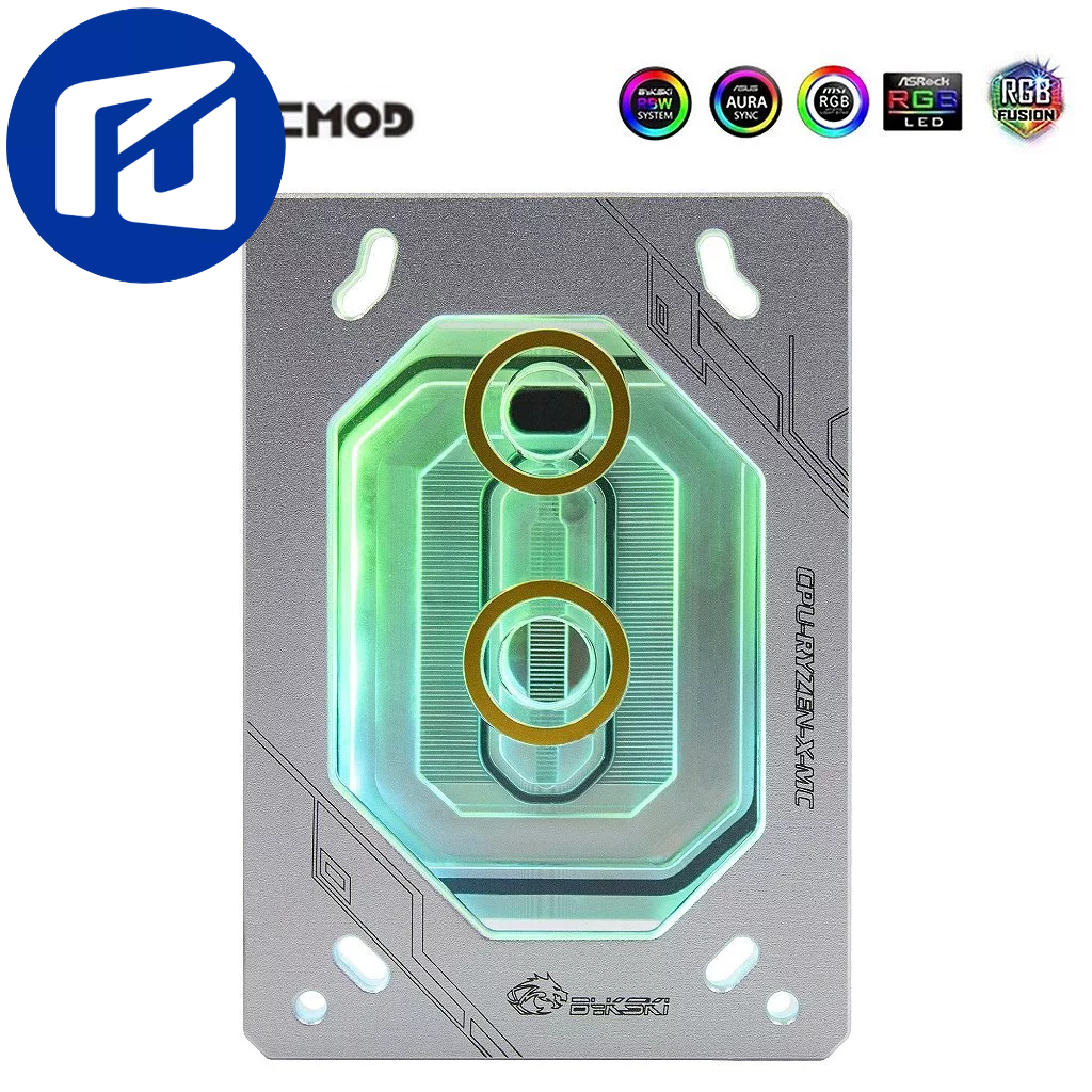 Cpu Block Amd Ryzen Rgb Watercooler Custom G1/4 - AM5, AM4, AM3+, AM3, TR4, TR40