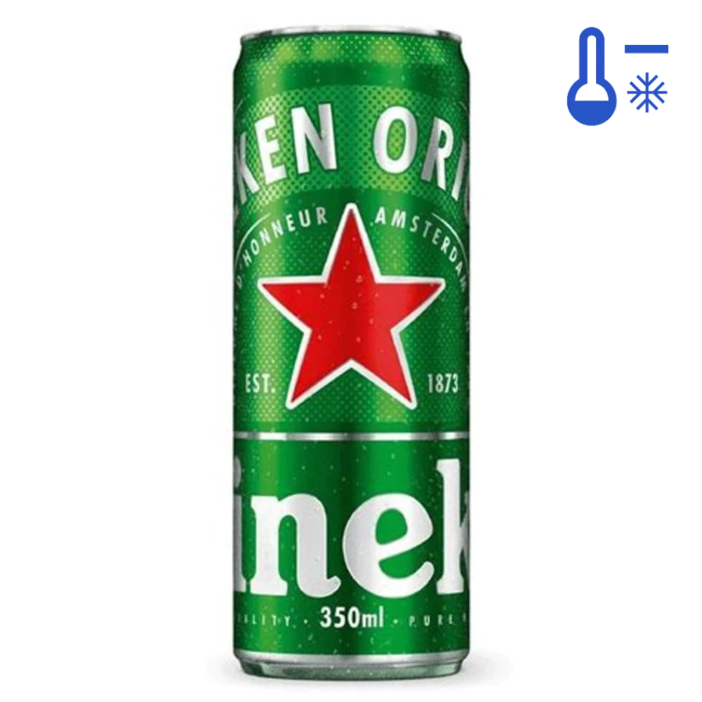 Cerveja Lager Heineken Lata 350ml - Gelado