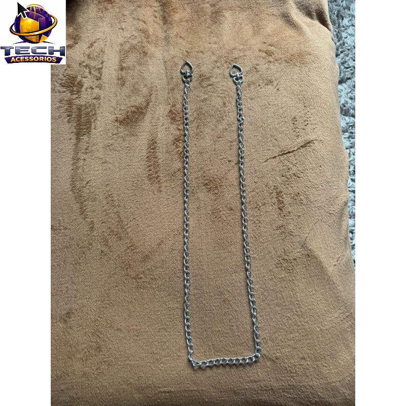 Corrente Lisa para a Alça de Bolsa de Crochê com Argola Articulada coração