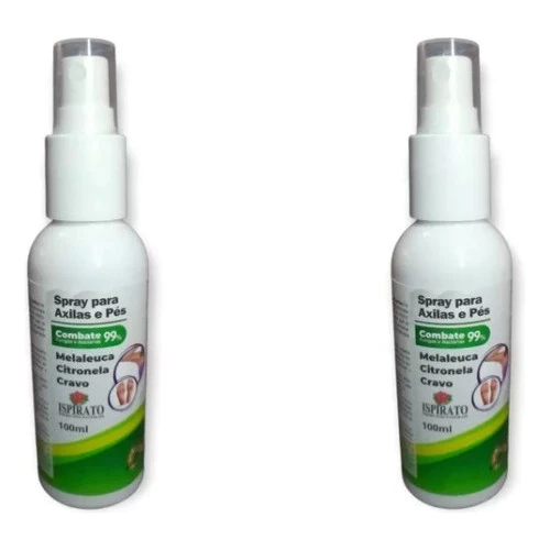 Kit 2 Sprays De Melaleuca Tira Odor Dos Pés (chulé) E Axilas em Oferta na Shopee