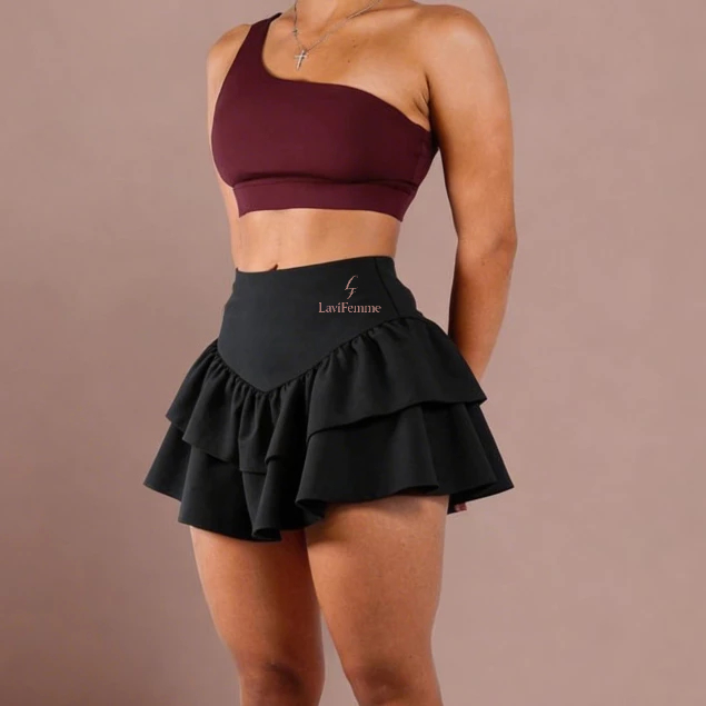 Saia cintura alta alfaiataria feminina Plissada look São João lançamento inverno 2026 promoção