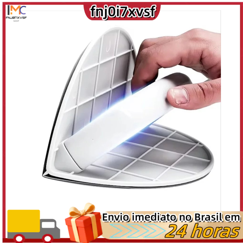 Ferramenta multifuncional semicircular para lixar, suporte para lixa e ferramenta autoadesiva para polimento de massa.