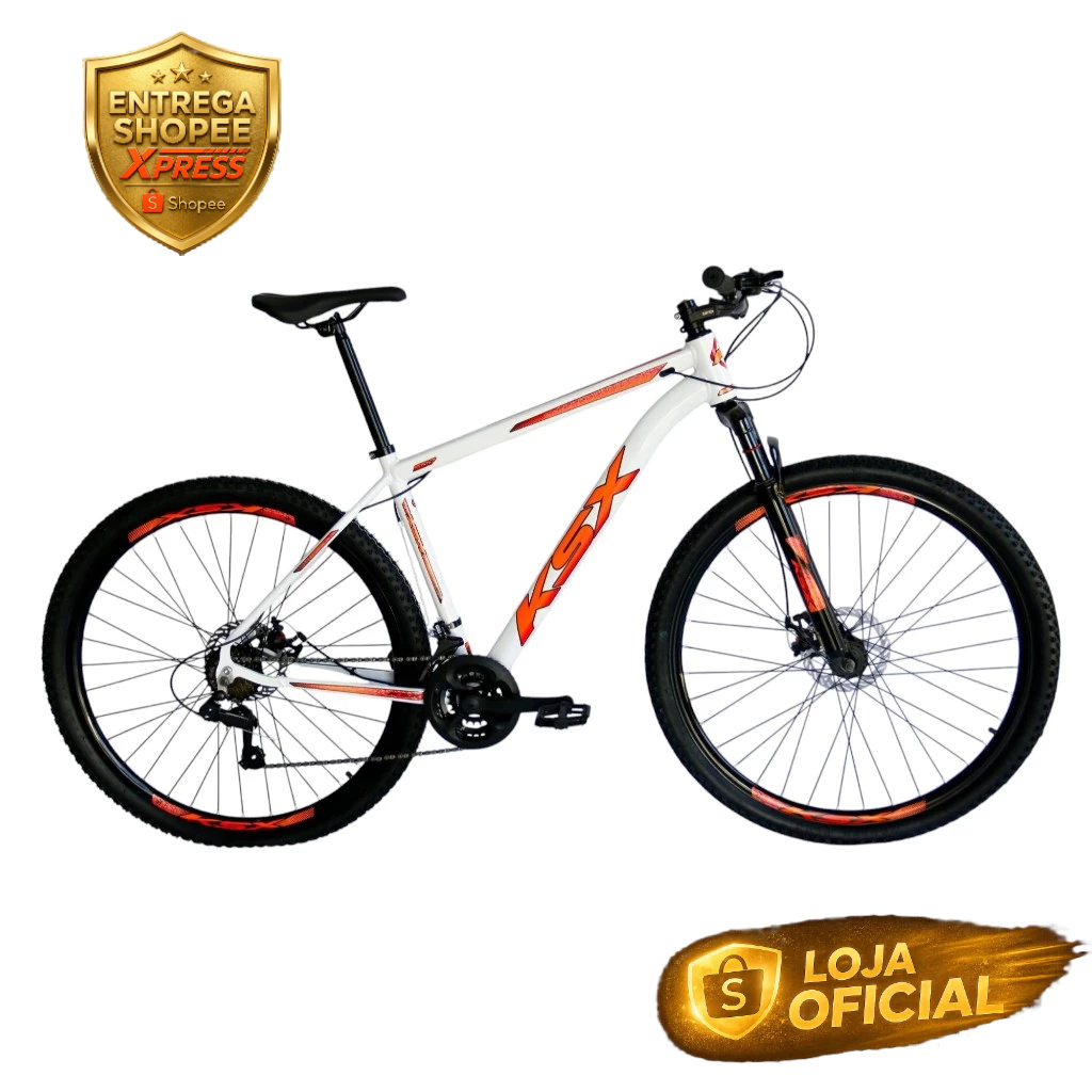 BICICLETA BIKE ARO 29 MTB ALUMÍNIO KSX 21V MARCHAS INDEX CABEAMENTO INTERNO UNISSEX