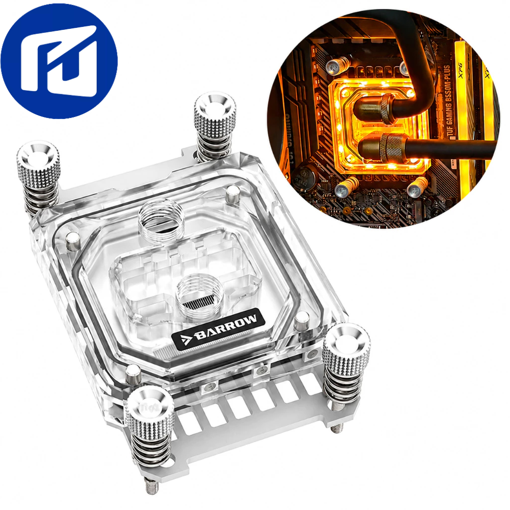 CPU Block AM3+, AM4 e AM5  Water Cooler Custom RGB - G1/4