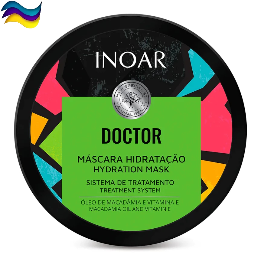 Máscara Hidratação Doctor 250g Inoar - Tratamento Capilar com Óleo de Argan - Maciez e Brilho