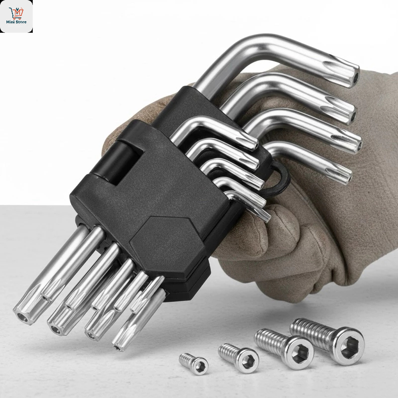 Jogo de Chave Torx  9 Peças de aço hexagonal L T10 A T50