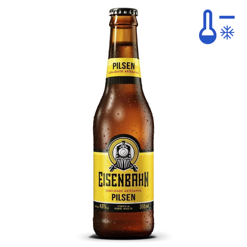 Cerveja Eisenbahn Pilsen 355ml Long Neck - Gelado