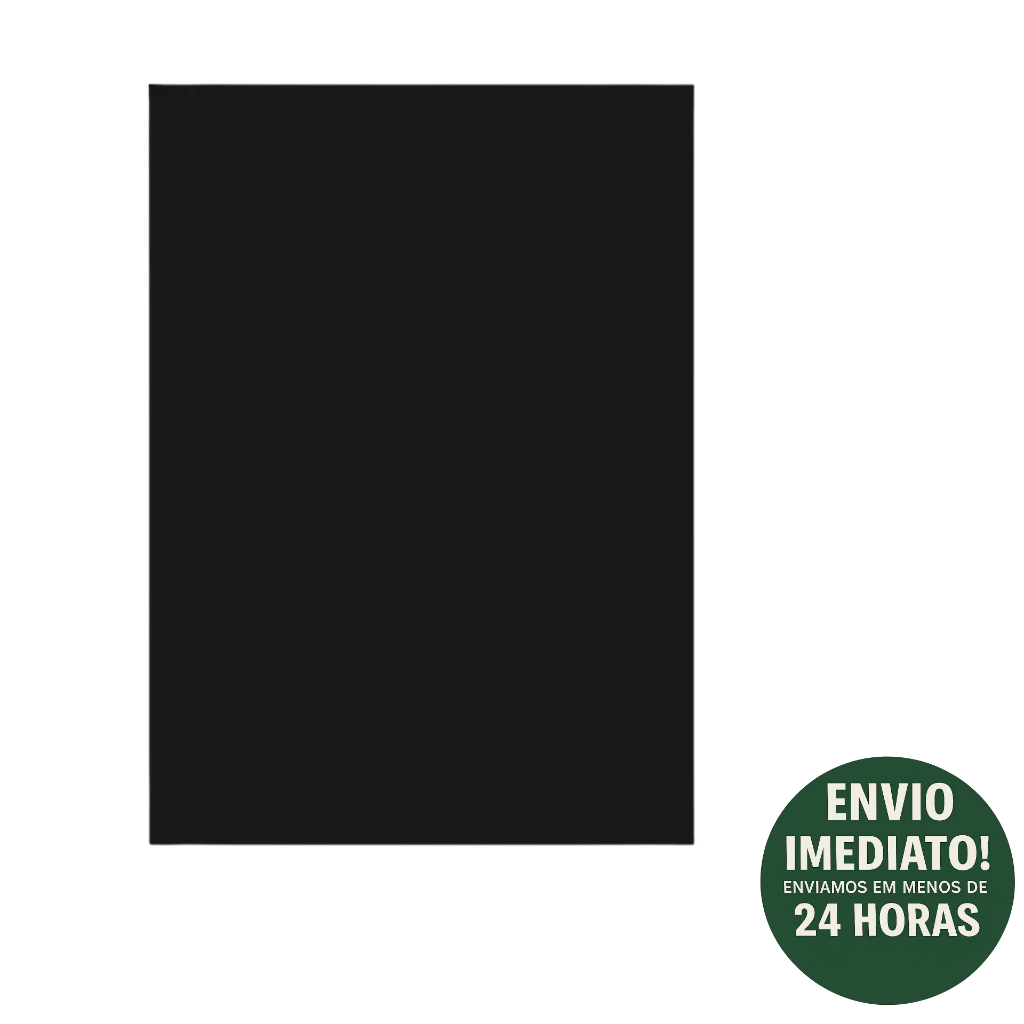 Formica Preto Brilhante 3m x 60cm Para Revestimento Pp15