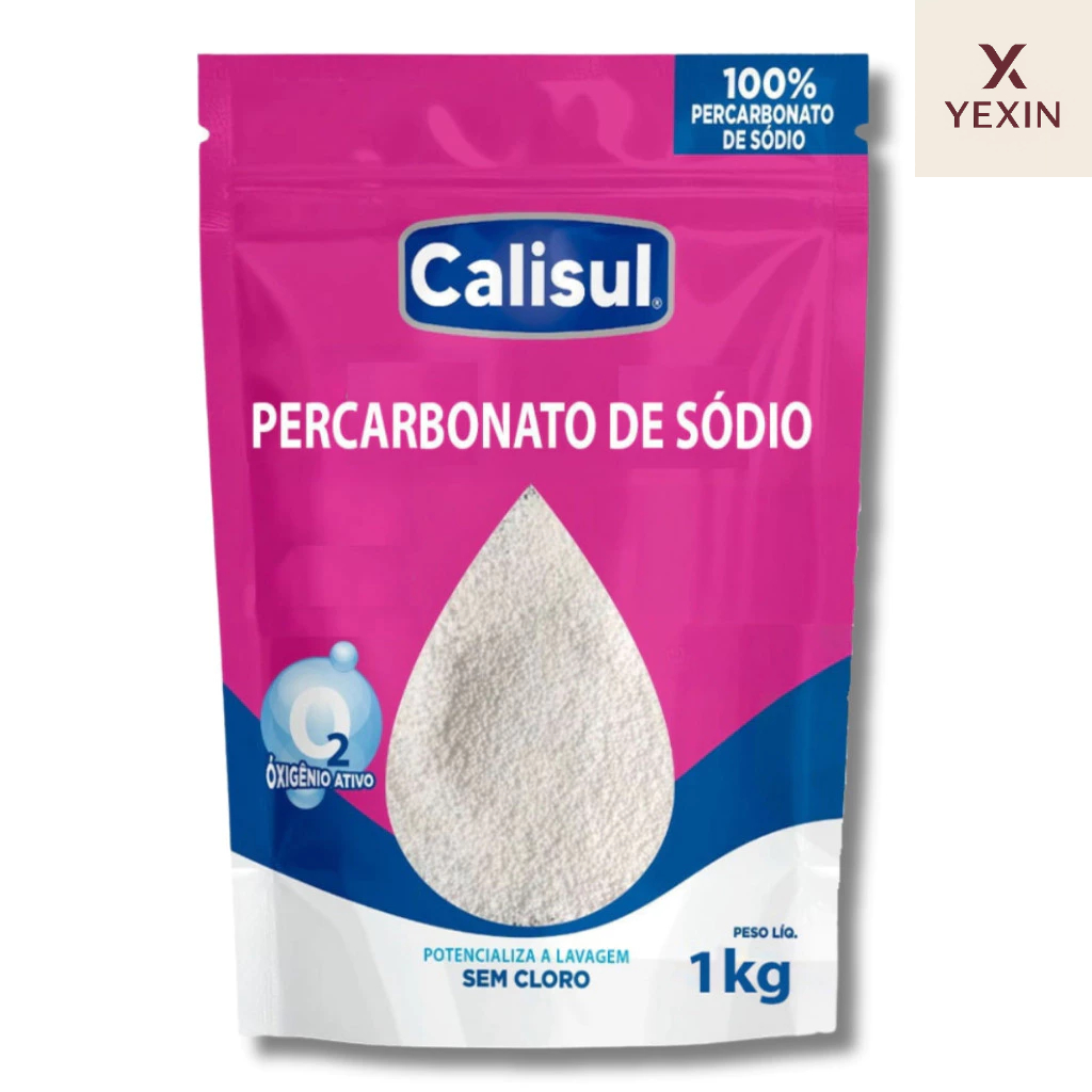 Percarbonato De Sódio Calisul Branqueador Tira Manchas Roupas Brancas e Coloridas Sem Cloro