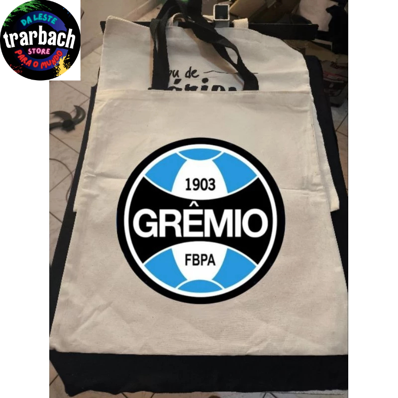 Grêmio time bolsa, ecobag do Grêmio, tamanho 35/40 média