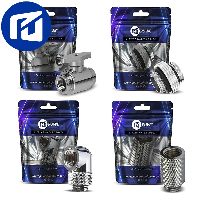 Kit Dreno Limpeza - Torneira + Extensor + Fitting 90 + Extensor 30mm Water Cooler Custom - G1/4