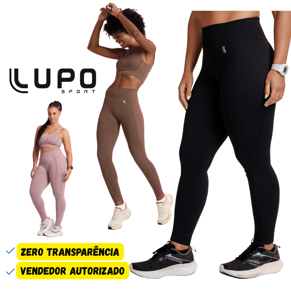 Calça Legging Sem Transparência Max Lupo Feminina Fitness com Conforto Sem Costura Preta