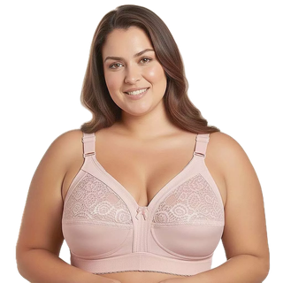 Sutiã Sutian Plus Size Reforçado Pala Dupla Forrado Renda Soutien Alça Larga