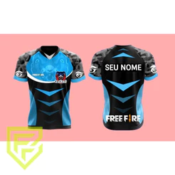 Camisa Free Fire / Camiseta Personalizada Free Fire C/ Seu Nome - Dryfit UV