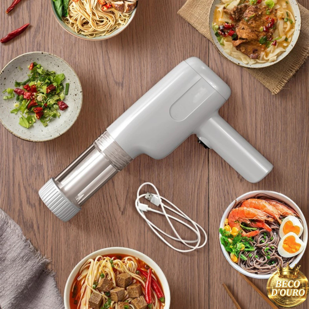 Máquina de macarrão massas portátil prensa elétrica automática