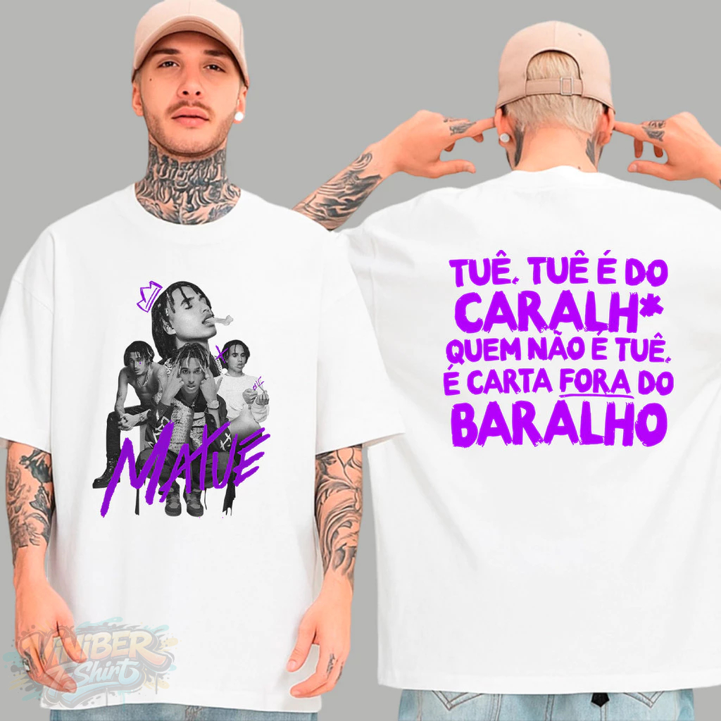 Camiseta Básica Matuê Camisa 100% Algodão Streetwear Temos Plus Size Lançamento - Envio Rápido
