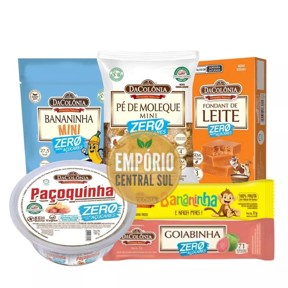Doces Zero Açúcar DaColônia - Kit 6 ítens