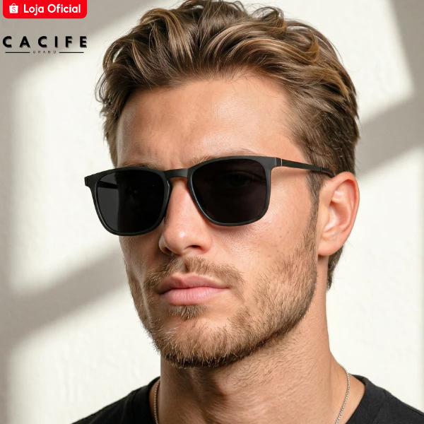 Óculos de Sol Quadrado Original Premium Clássico Tendencia Old Money Hype uv400 Masculino Feminino