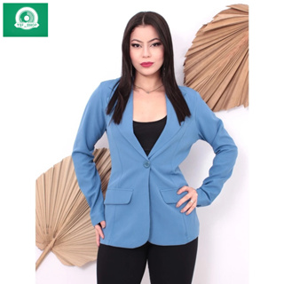 L69 Blazer Alfaiataria Feminino Sem Forro Com Bolso Falso Acinturado em Oferta na Shopee
