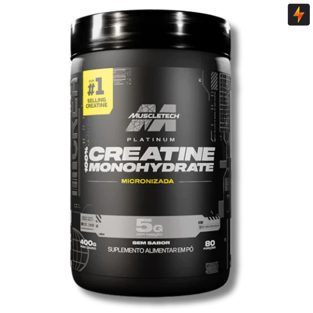 Creatina Pura Monohidratada Micronizada 100% Creatine Muscletech 400g Original