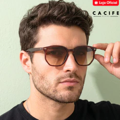Óculos de Sol Tulum Marrom Degradê Hexagonal Qualidade Premium Classico uv400 Masculino Feminino