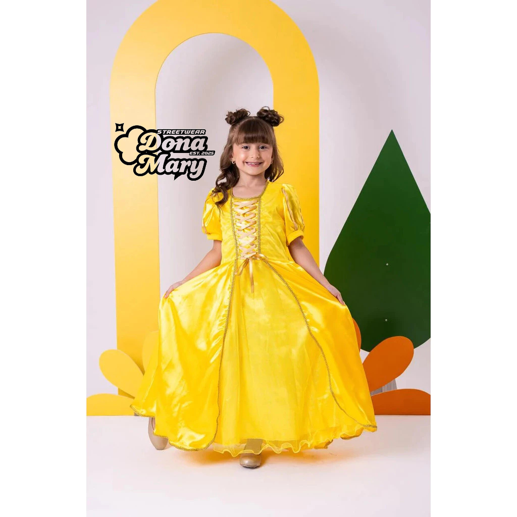 Fantasia Princesa Belli A Bela e a Fera Longa Modelo 3